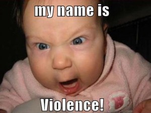 A child named Violence roams the streets.